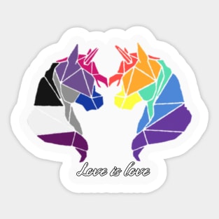 Two unicorns Sticker